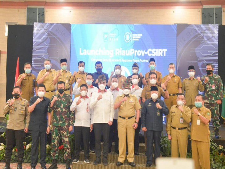 Bupati Kampar Hadiri Launching Riau Prov-CSIRT